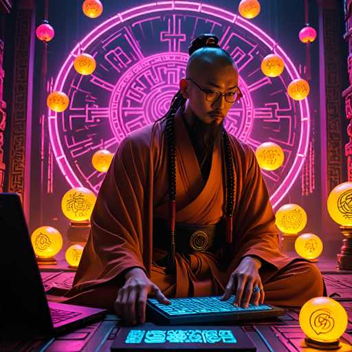 Cyberpunk monk