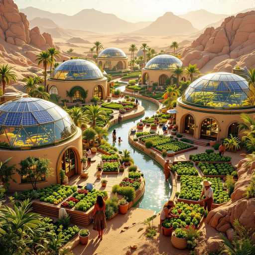 Desert oasis cities