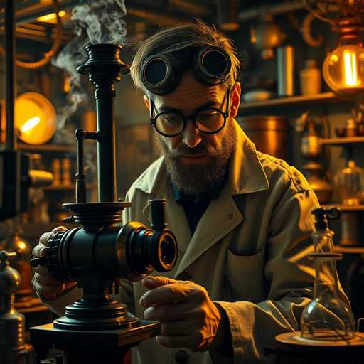 Steampunk inventor
