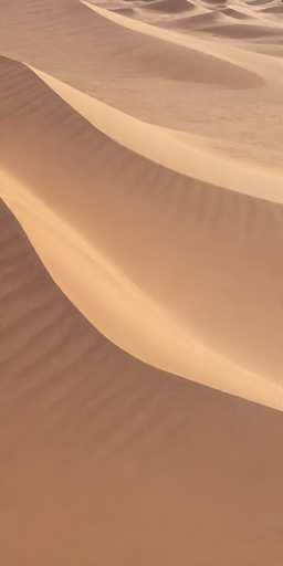 The image shows two desert landscapes side by side. The left side features a sandy dune with a light brown hue and small peaks, while the right side has a darker gray color and larger, more rounded hills.